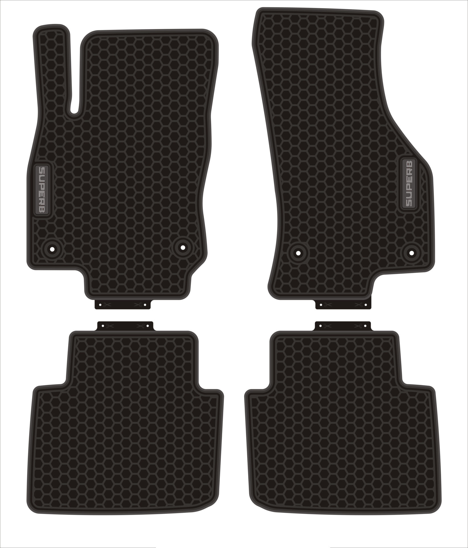 Patosnice gumene Skoda Superb 2016->