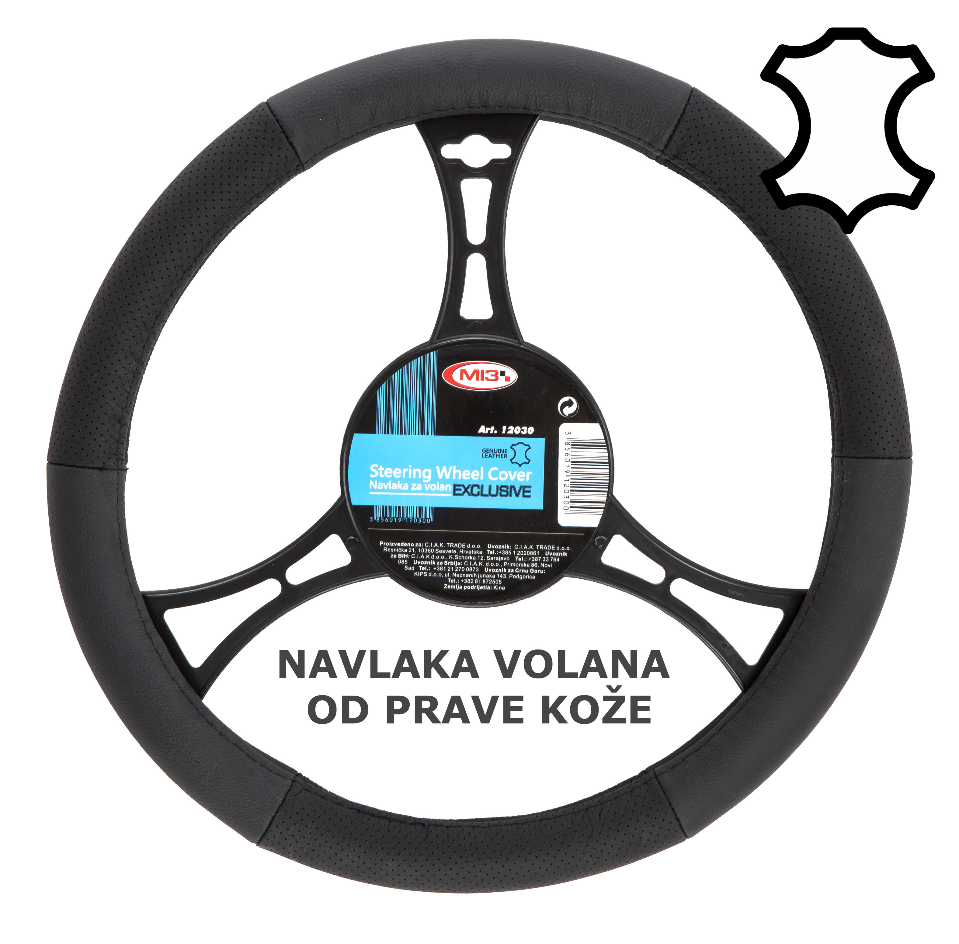 Navlaka za volan Ecxlusive koza