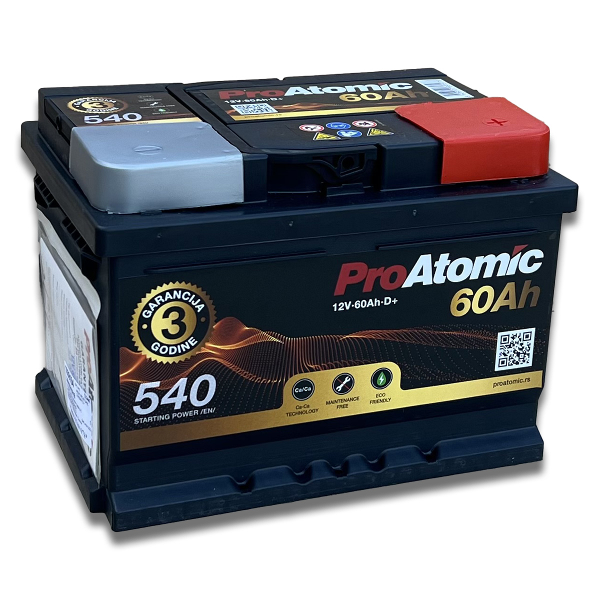 Proatomic akumulator 60ah D+